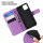 Handyhülle für Apple iPhone 11 – Flip Case PU-Leder Lila