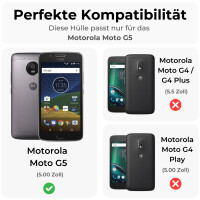 Carbon Outdoor Case Panzer Hülle Cover Hybrid Handytasche Schutzhülle Handyhülle Lenovo Moto G5 Grau