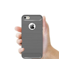 Carbon Outdoor Case Panzer Hülle Cover Hybrid Handytasche Schutzhülle Handyhülle Lenovo Moto G5 Grau