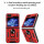 Outdoor Panzer Hülle für Samsung Galaxy Z Flip 5 mit Kameraschutz Ringhalter  Rot