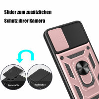Outdoor Panzer Hülle Xiaomi Redmi Note 12 4G Handyhülle Kameraschutz Ringhalter Rosegold