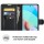 Xiaomi, Handy Tasche Handyhülle Schutzhülle Hülle Flipcase Klapphülle Etui Case Xiaomi Redmi 10 Schwarz