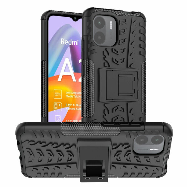 Hülle für Xiaomi Redmi A2 Handyhülle Handy Tasche Case Cover Schale TPU Bumper Schwarz