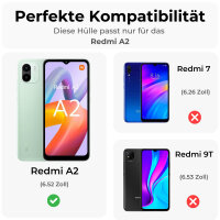 Hülle für Xiaomi Redmi A2 Handyhülle Handy Tasche Case Cover Schale TPU Bumper Schwarz