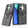 Hülle Xiaomi Redmi Note 13 4G Handyhülle Drehbar Ringhalter Magnet Bumper Case Schwarz