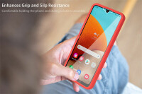 360° Grad Hülle für Samsung Galaxy A13 4G vollschutz Integriertem Displayschutz Rot