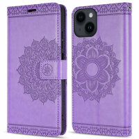Handyhülle für Apple iPhone 14 – Mandala Case Lila