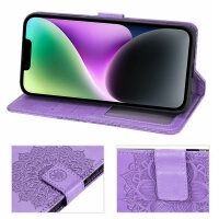 Handyhülle für Apple iPhone 14 – Mandala Case Lila