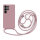 Handykette für Samsung Hanyhülle mit Band Hülle mit Kodel Smartphone Halskette Galaxy S24 Ultra Rosa