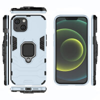 Handyhülle für Apple iPhone 14 Plus – Ring Panzer Cover Türkis