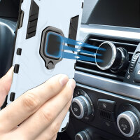 Handyhülle für Apple iPhone 14 Plus – Ring Panzer Cover Türkis