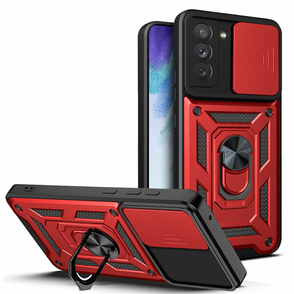Handyhülle Für Samsung S21 FE Handy Tasche Hülle Outdoor Case TPU Silikon Bumper