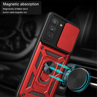 Handyhülle Für Samsung S21 FE Handy Tasche Hülle Outdoor Case TPU Silikon Bumper