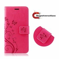 Handy Tasche ZTE Blade Hülle Schutzhülle Klapphülle Flip Case Buchhülle Etui TPU Blade V30 Vita Pink