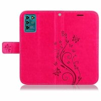 Handy Tasche ZTE Blade Hülle Schutzhülle Klapphülle Flip Case Buchhülle Etui TPU Blade V30 Vita Pink