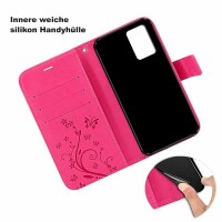 Handy Tasche ZTE Blade Hülle Schutzhülle Klapphülle Flip Case Buchhülle Etui TPU Blade V30 Vita Pink