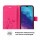 Handy Tasche ZTE Blade Hülle Schutzhülle Klapphülle Flip Case Buchhülle Etui TPU Blade V30 Vita Pink