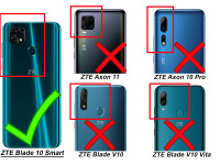 ZTE Blade 10 Hülle Handy Tasche Flip Cover Wallet Case Schutzhülle Etui Schale