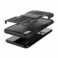 Handy Tasche für Apple iPhone Panzer Cover Case Schutz Hülle Etui Schale Bumper Apple iPhone X / XS Grün