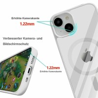 Bumper MagSafe mit integrierter Magnet für iPhone 14 Pro Plus Max Hülle TPU iPhone 14 Weiss