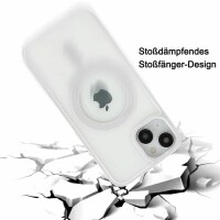 Bumper MagSafe mit integrierter Magnet für iPhone 14 Pro Plus Max Hülle TPU iPhone 14 Weiss