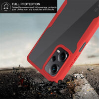 360°Grad Hülle Xiaomi Redmi Note 12 Pro /Poco X5 Pro Handyhülle mit Displayschut Rot
