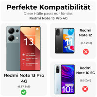 Hülle für Xiaomi Redmi Note 13 Pro 4G Handyhülle Handytasche Silikon Case Bumper