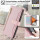 Handykette Xiaomi Hülle mit Band Handyhülle Kartenfächer PU Leder Umhängetasche Redmi Note 13 Pro+ 5G Rosa