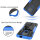Handy Tasche Lenovo Motorola Panzer Hülle Hybrid Case Cover Schutzhülle Bumper Motorola Moto G9 Play Blau