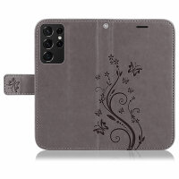 Handyhülle für Samsung Galaxy S21 Ultra 5G Hülle Handy Tasche Flip Case Etui TPU