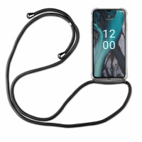 Handykette für Nokia C22 Handyhülle mit Band Umhängehülle mit Band Hülle Cover  Schwarz