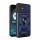 Outdoor Panzer Hülle Motorola Moto G14 Handyhülle mit Kameraschutz Ringhalter Blau