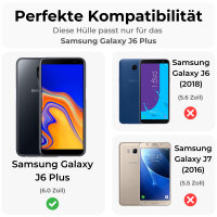 Handy Tasche für Samsung Galaxy J6 Plus Hülle...
