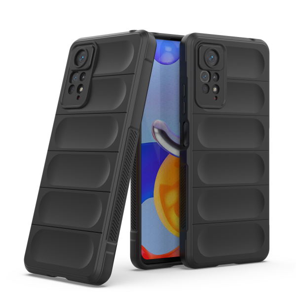 Hülle Xiaomi Redmi Note 11 Pro Handyhülle Outdoor Case Back Cover Handy Tasche Schwarz