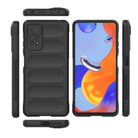 Hülle Xiaomi Redmi Note 11 Pro Handyhülle Outdoor Case Back Cover Handy Tasche Schwarz