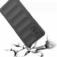 Hülle Xiaomi Redmi Note 11 Pro Handyhülle Outdoor Case Back Cover Handy Tasche Schwarz