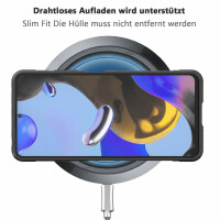Hülle Xiaomi Redmi Note 11 Pro Handyhülle Outdoor Case Back Cover Handy Tasche Schwarz