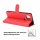 Handyhülle für ZTE Blade A5 2020 – Klapphülle PU-Leder Rot