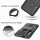 Handy Tasche Lenovo Motorola Panzer Hülle Hybrid Case Cover Schutzhülle Bumper Motorola Moto G8 Play Schwarz