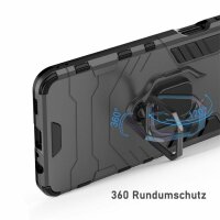 Handy Tasche für Samsung Galaxy Ring Case Hülle Outdoor TPU Back Cover Bumper  Galaxy A41 Schwarz