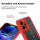 360° Grad Hülle Xiaomi Redmi 12 4G Rundum vollschutz Integriertem Displayschutz Rot