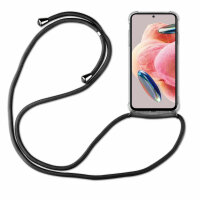 Handykette für Xiaomi Redmi Note 12 5G / Poco X5 5G Handyhülle mit Band Hülle Schwarz