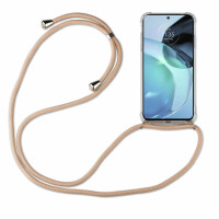 betterfon Handykette für Motorola Moto G72 Handyhülle mit Band Hülle mit Kordel  Beige / Braun