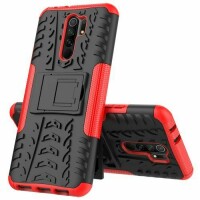 Schutz Hülle Xiaomi Handy Tasche Case Cover Silikon Schale Outdoor Handyhülle BF Xiaomi Redmi 9 Rot