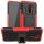 Schutz Hülle Xiaomi Handy Tasche Case Cover Silikon Schale Outdoor Handyhülle BF Xiaomi Redmi 9 Rot