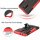 Schutz Hülle Xiaomi Handy Tasche Case Cover Silikon Schale Outdoor Handyhülle BF Xiaomi Redmi 9 Rot