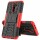 Schutz Hülle Xiaomi Handy Tasche Case Cover Silikon Schale Outdoor Handyhülle BF Xiaomi Redmi 9 Rot