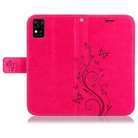 Handy Tasche ZTE Blade Hülle Schutzhülle Klapphülle Flip Case Buchhülle Etui TPU Blade A31 Lite Pink