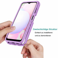 Hülle für Samsung Galaxy A13 4G Handyhülle Schutzhülle Silikon Case Cover Bumper Lila