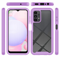 Hülle für Samsung Galaxy A13 4G Handyhülle Schutzhülle Silikon Case Cover Bumper Lila
